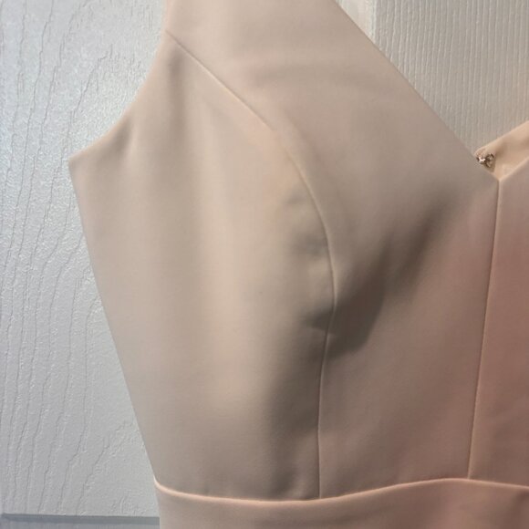 Amanda Uprichard Cream Ruched Sheath Dress - Picture 5 of 8